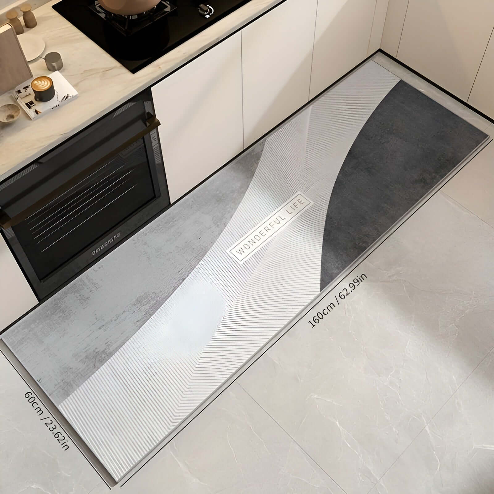 Ergonomische Komfort-Küchenmatte - Rutschfest &amp; Weich