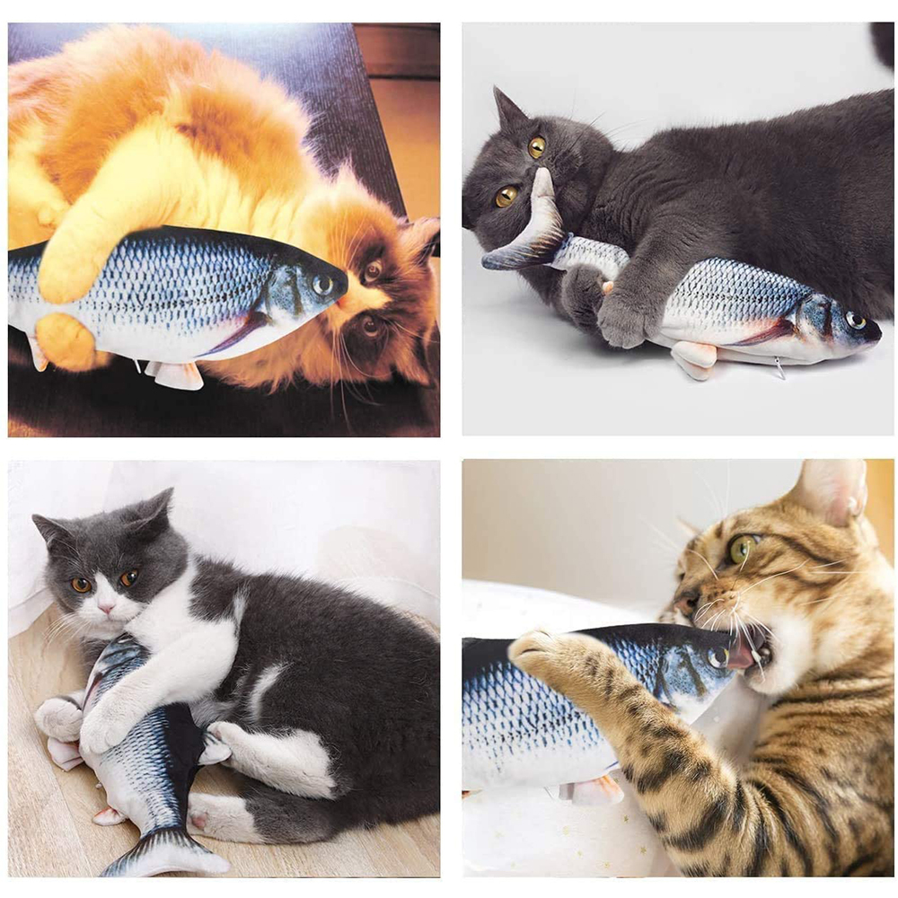 Elektrisches Floppy Fish Katzenspielzeug Beweglicher Fisch Spielzeug für Katzen