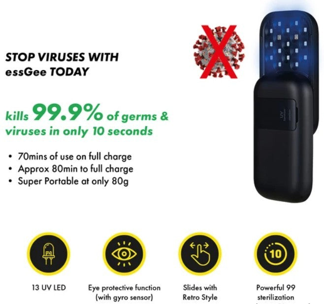 Tragbarer handlicher UV-Licht-Sanitizer