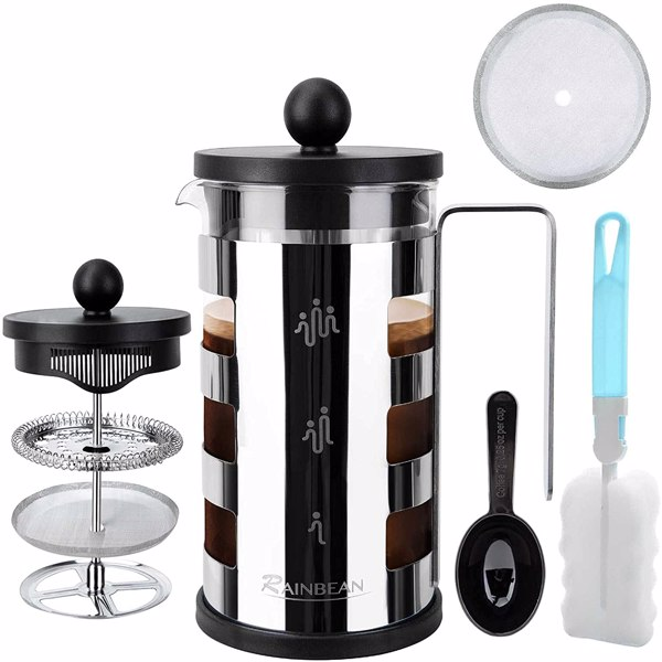 Elektrische Edelstahl 600 ml French Press Kaffeemaschine