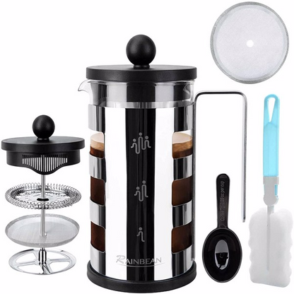 Elektrische Edelstahl 600 ml French Press Kaffeemaschine