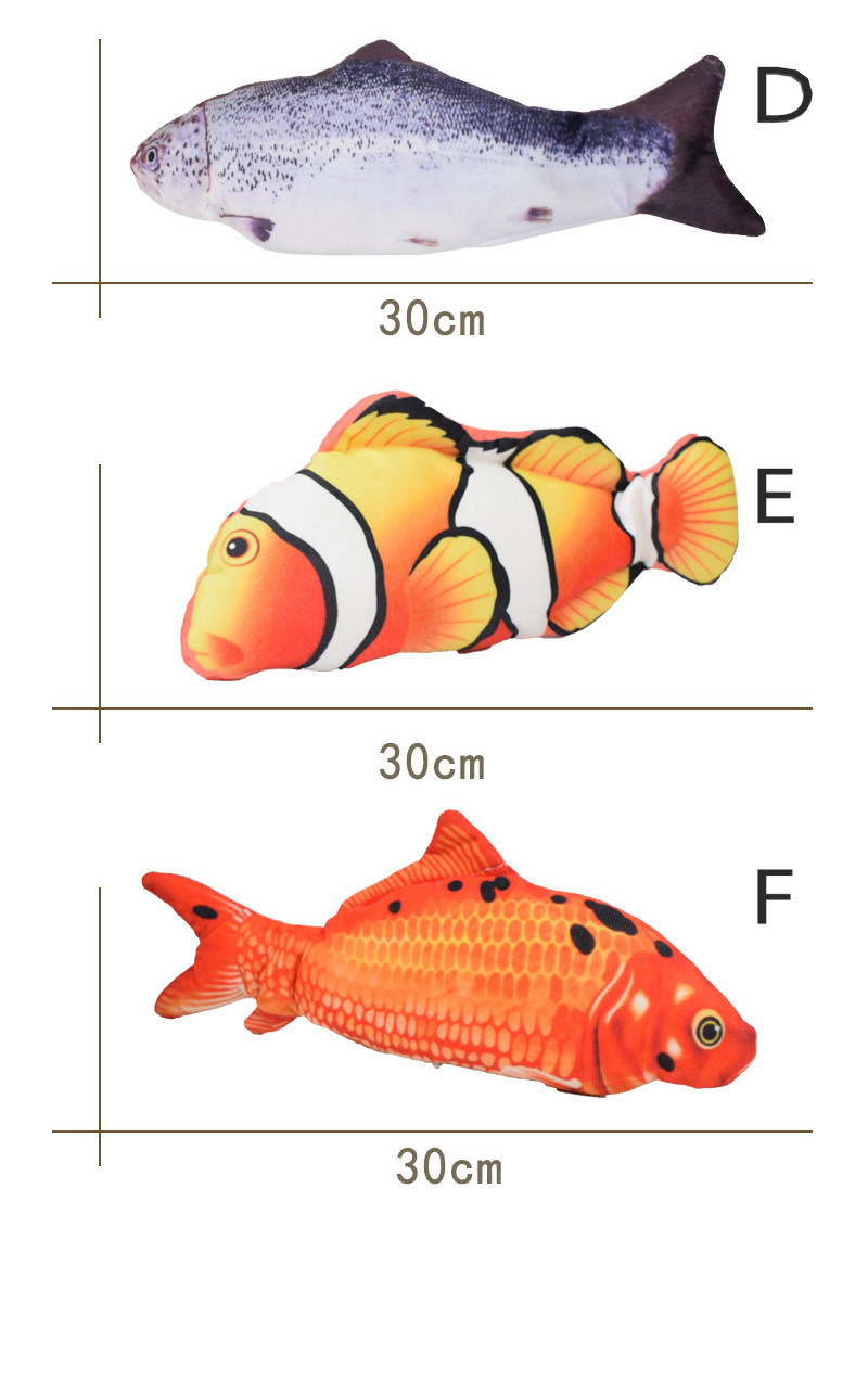 Elektrisches Floppy Fish Katzenspielzeug Beweglicher Fisch Spielzeug für Katzen