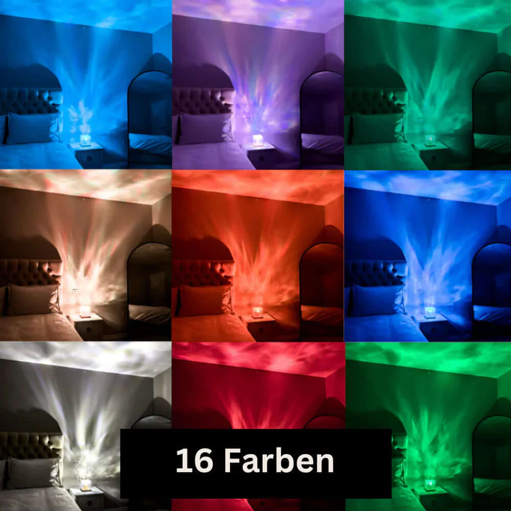 Nordlicht Projektor Lampe 16 Farben LED