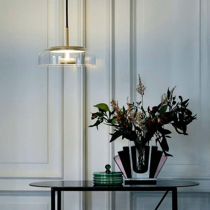 Moderne Pendelleuchte - Messing &amp; Glas