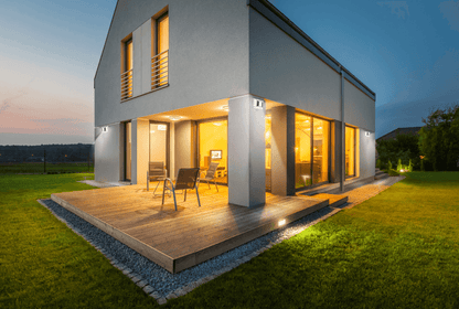 Solar-LED-Außenwandleuchte Edelstahl