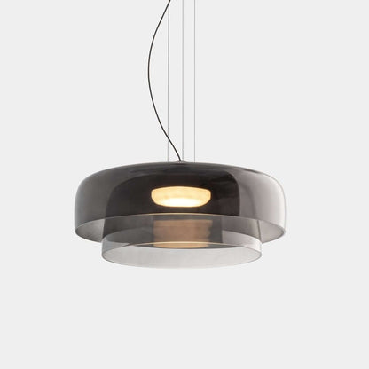 Elegante Glas-Pendelleuchte mit LED
