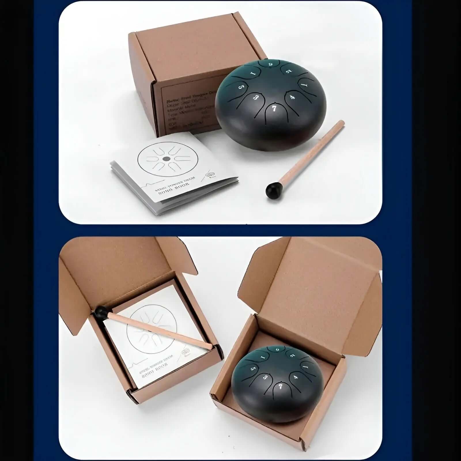 Entspannungstrommel aus Stahl - Regenklänge