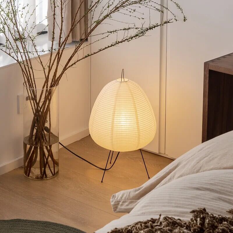 Japanische LED Reispapierlampe Stehlampe Wohnzimmer