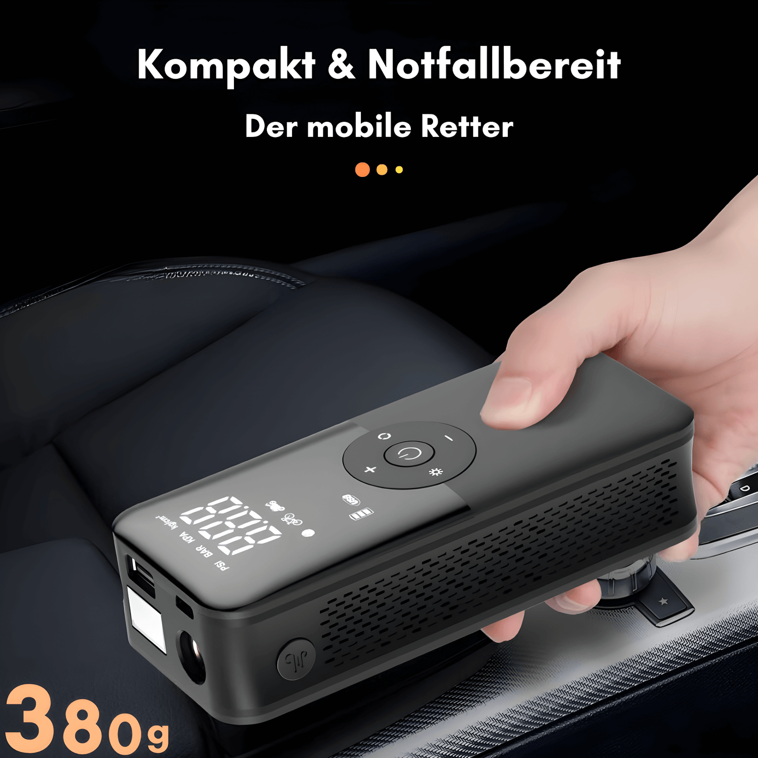 Zelara Luftpumpe mit Digitalanzeige