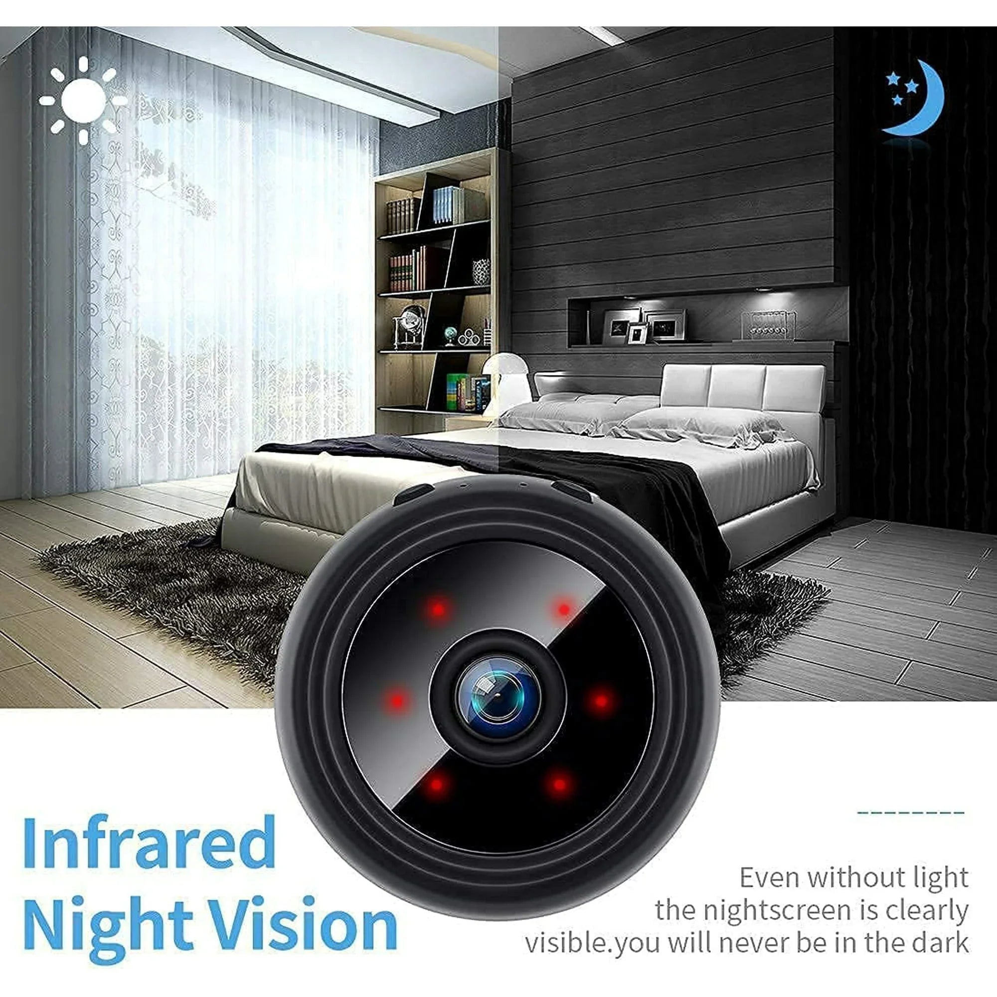 Mini kabellose magnetische Kamera mit Audio- und Video-Live-Feed
