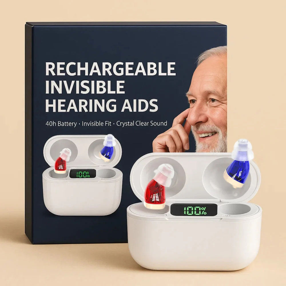 In-Ear Wiederaufladbare Hörgeräte bieten klaren Klang, langlebige Batterie und bequemen Sitz für den täglichen Gebrauch