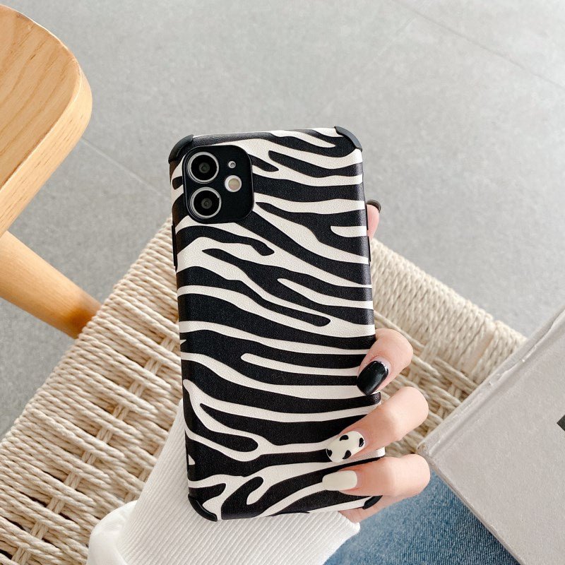 Deluxe-Etui mit Zebra-Motiv