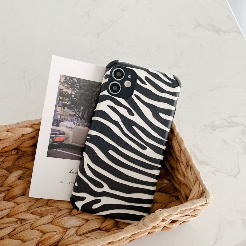 Deluxe-Etui mit Zebra-Motiv