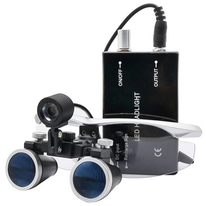 Zelara Chirurgisches Dental-Lupen-Set - LED Stirnlampe