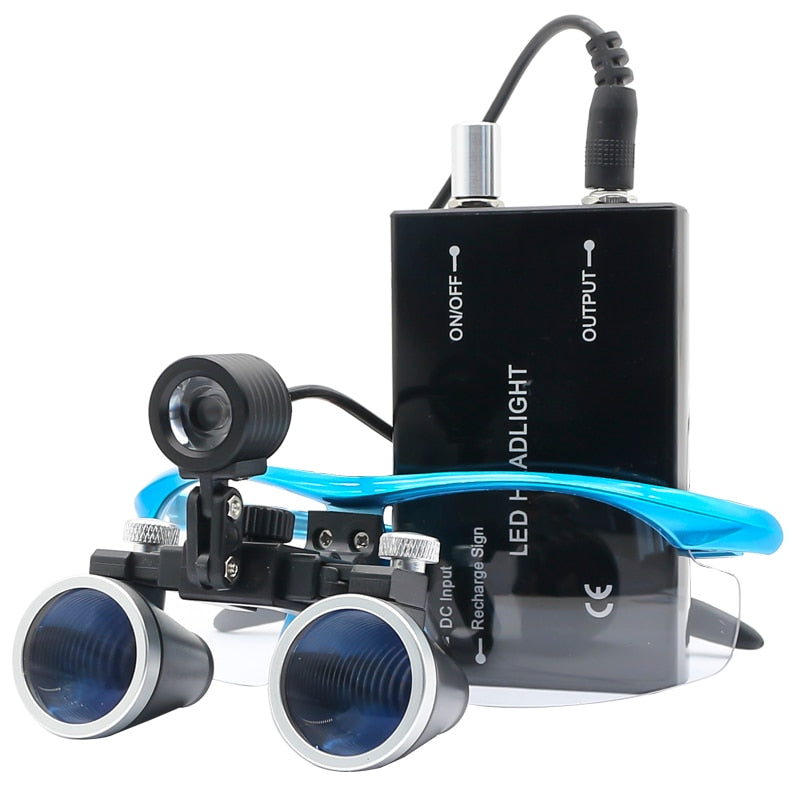 Zelara Chirurgisches Dental-Lupen-Set - LED Stirnlampe