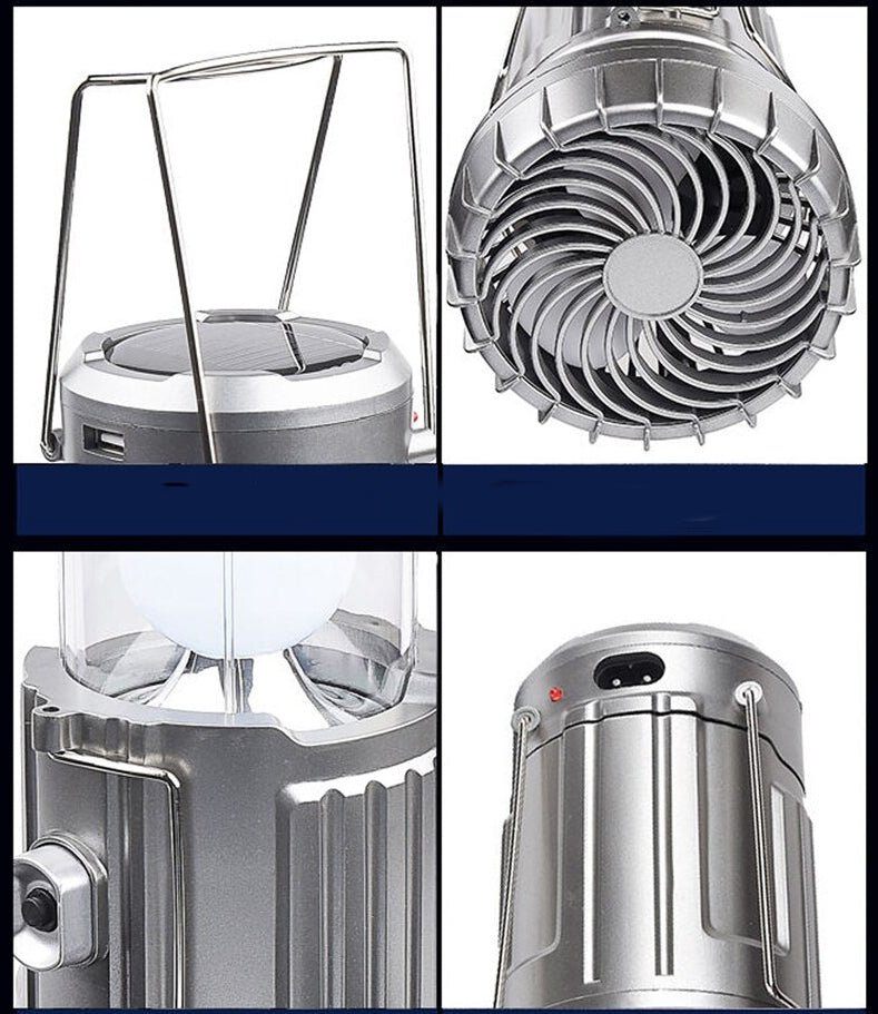 Solar Fan Light | Multifunktionale Lampe mit Ventilator