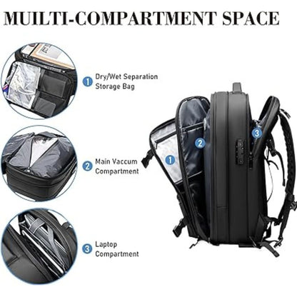 VacPack Rucksack | Platzsparende Tasche für Reisende