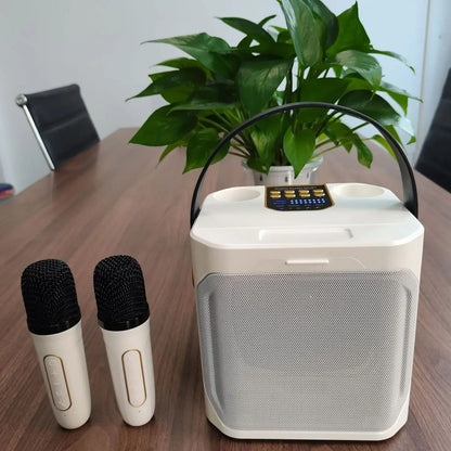 Hochleistungs tragbarer Bluetooth Karaoke Lautsprecher mit wiederaufladbarem Akku für den Innen- und Außenbereich