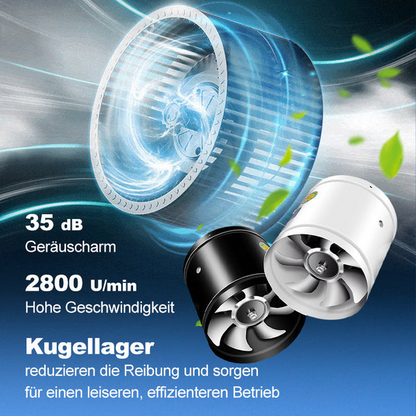 Super-Saug-Ventilator | Leiser, leistungsstarker Extraktor