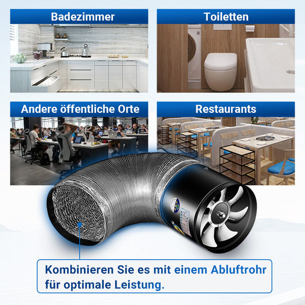 Super-Saug-Ventilator | Leiser, leistungsstarker Extraktor