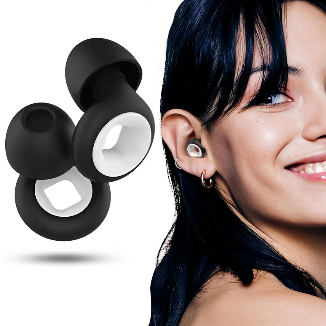 Geräuschreduzierende Silikon-Ohrstöpsel