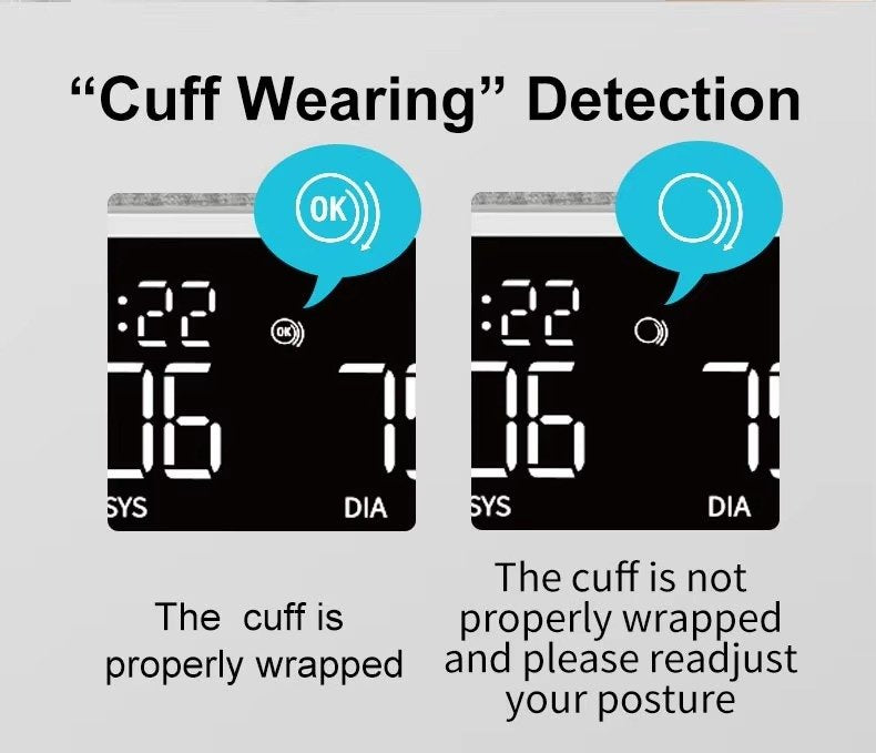 Oberarm-Blutdruckmessgerät, tragbar, präzise, wiederaufladbar, Mehrbenutzer, Blutdruck- und Pulsüberwachung