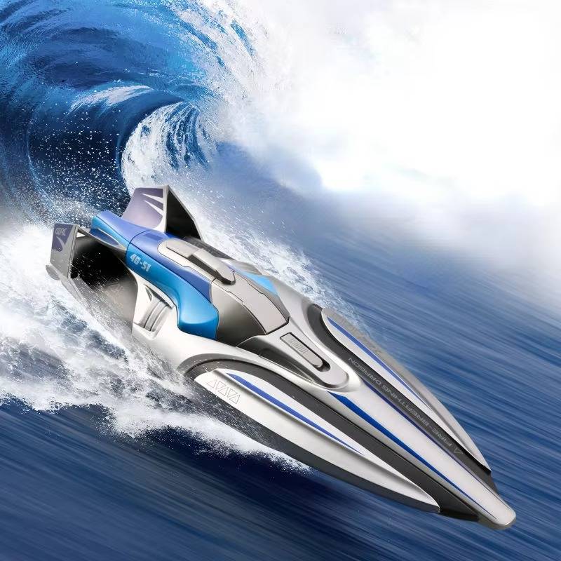 RC Hochgeschwindigkeitsboot 35 km/h – Dual-Motor, LED &amp; Wasserdicht