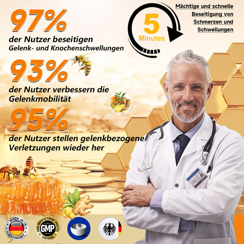 Bienengiftcreme | Salbe mit Bienengift, Hyaluron &amp; Kollagen | BeeLixir