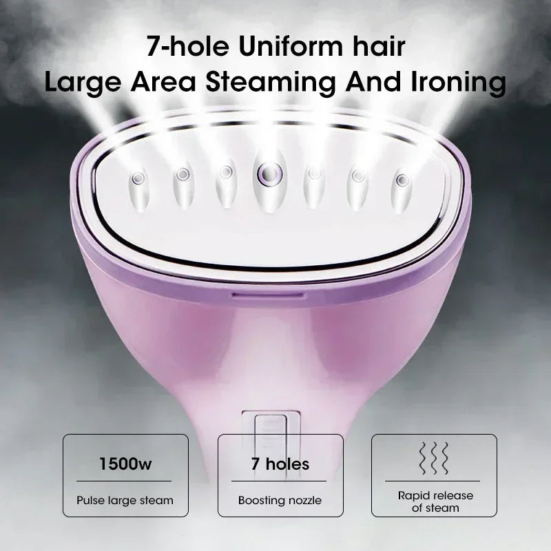 Tragbarer Handdampfer 1500W – Mini Dampfbügelgerät für Reisen &amp; Zuhause mit 330ml Tank