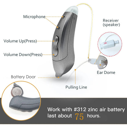 Zelara Bluetooth-Hörgerät – Diskret, Wiederaufladbar und Steuerung über App