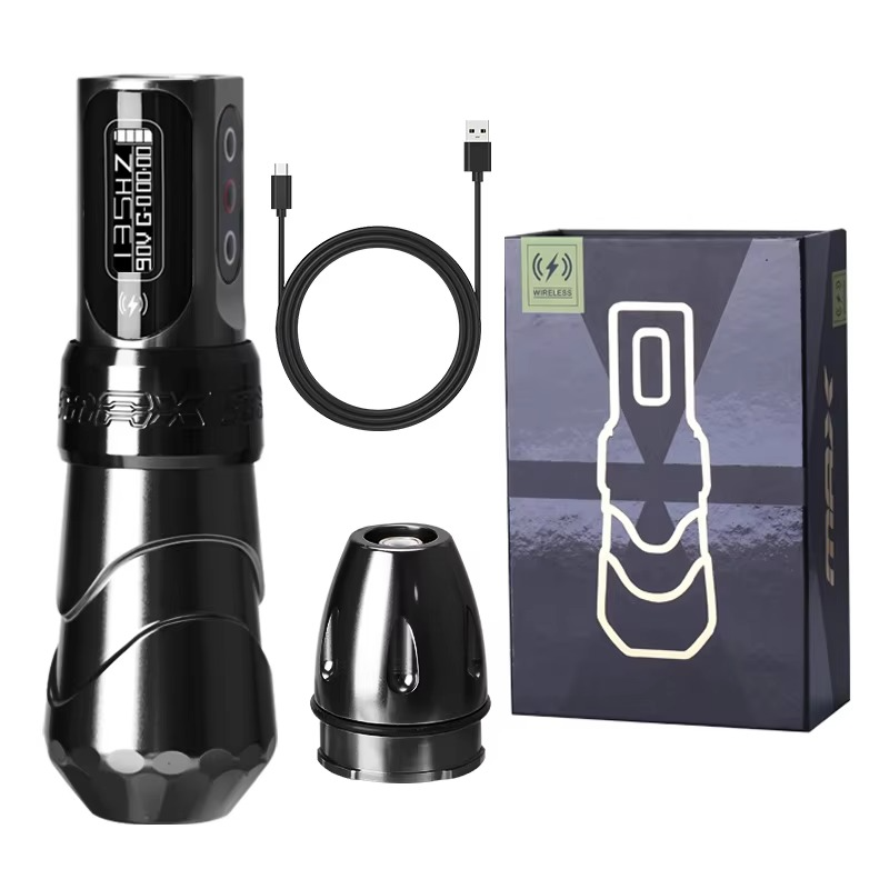 Tattoo Pen Professioneller Permanent Make-up und Tattoo Stift Leise 10.000 U/min LED Display