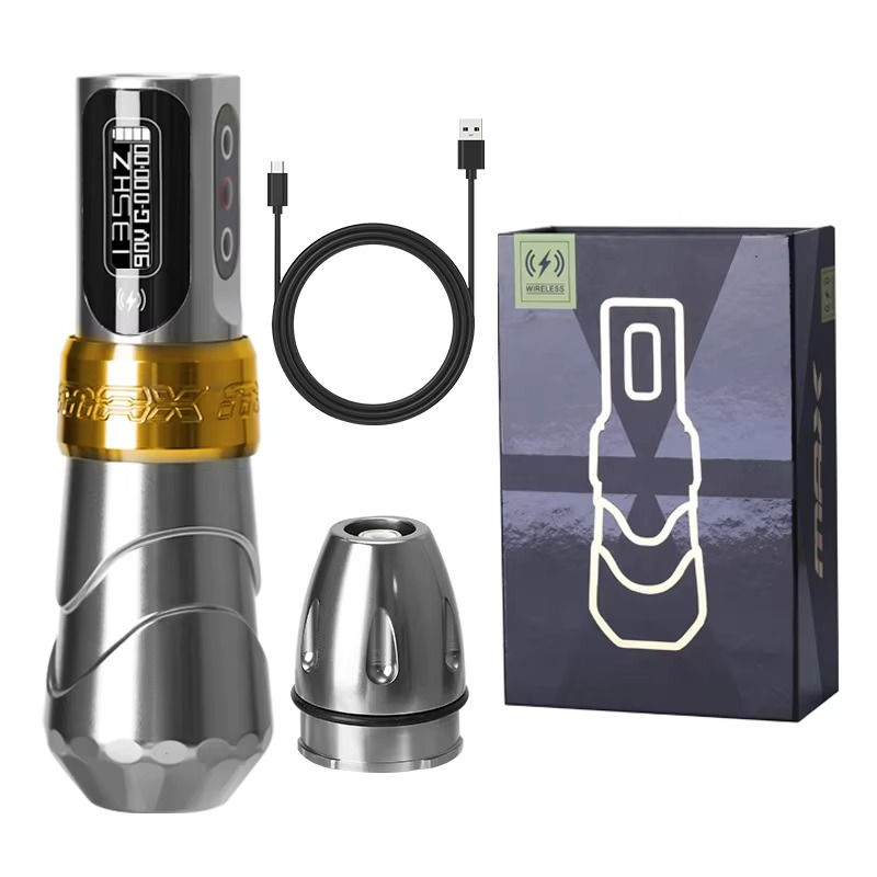 Tattoo Pen Professioneller Permanent Make-up und Tattoo Stift Leise 10.000 U/min LED Display