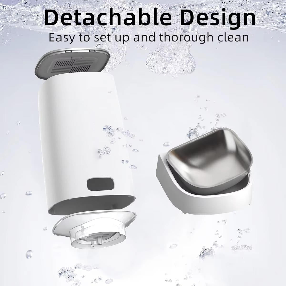 Smarter Katzenfutterautomat mit WLAN, 4L Behälter, App-Steuerung &amp; Portionierungssystem