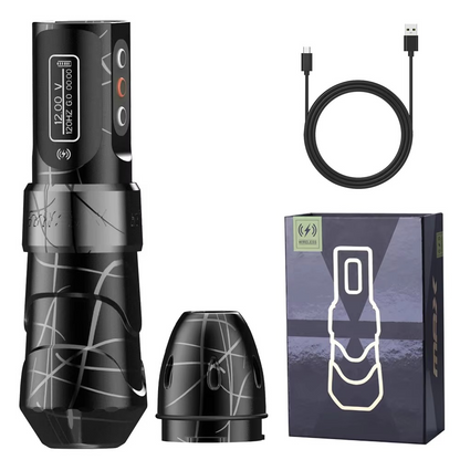 Tattoo Pen Professioneller Permanent Make-up und Tattoo Stift Leise 10.000 U/min LED Display