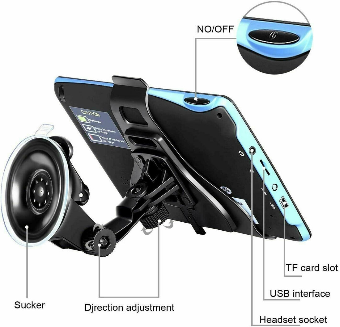 7&quot; GPS-Navigationssystem – 2025 Upgrade Sat-Nav für Autos &amp; Lastwagen