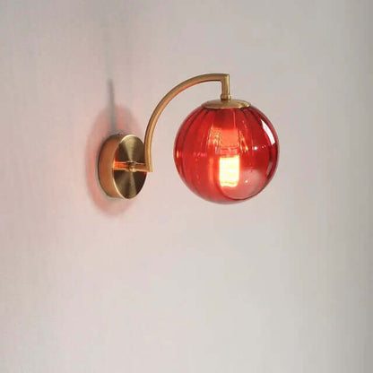 Moderne Glas-Wandleuchte, Warmweiß, 25cm