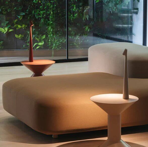 Tragbare LED Tischleuchte, dimmbar, Alu