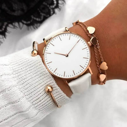 Kristall-Armbanduhr: Elegante Damen Uhr mit präziser Anzeige