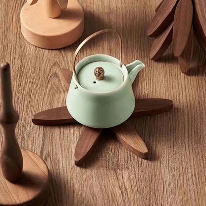 Holzuntersetzer Set - Baum Design - Hitzebeständig