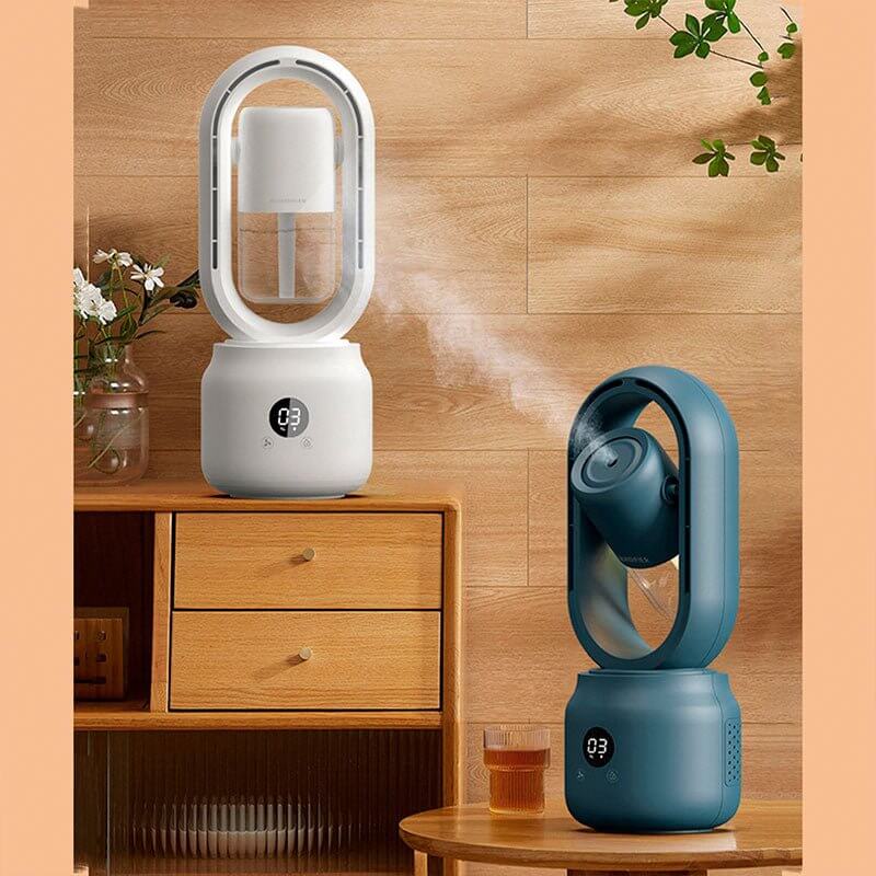 Tragbarer Ventilator mit Luftbefeuchter &amp; Nachtlicht