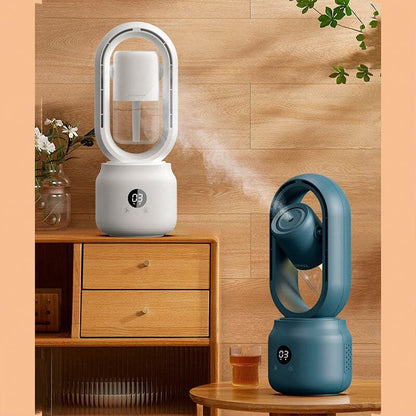 Tragbarer Ventilator mit Luftbefeuchter &amp; Nachtlicht