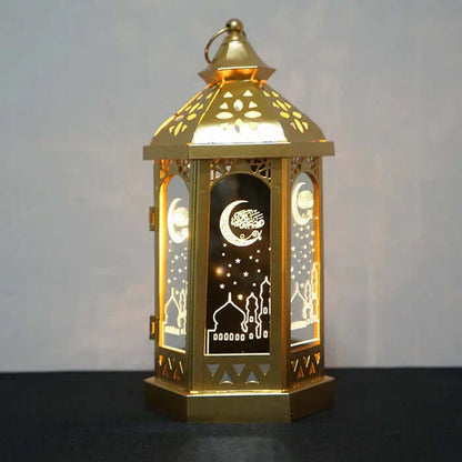Ramadan Tischlampe Deko Metall Laterne Stimmung Licht
