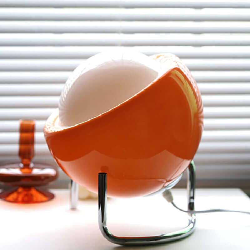 Retro Bauhaus Tischlampe Glas-Stein LED