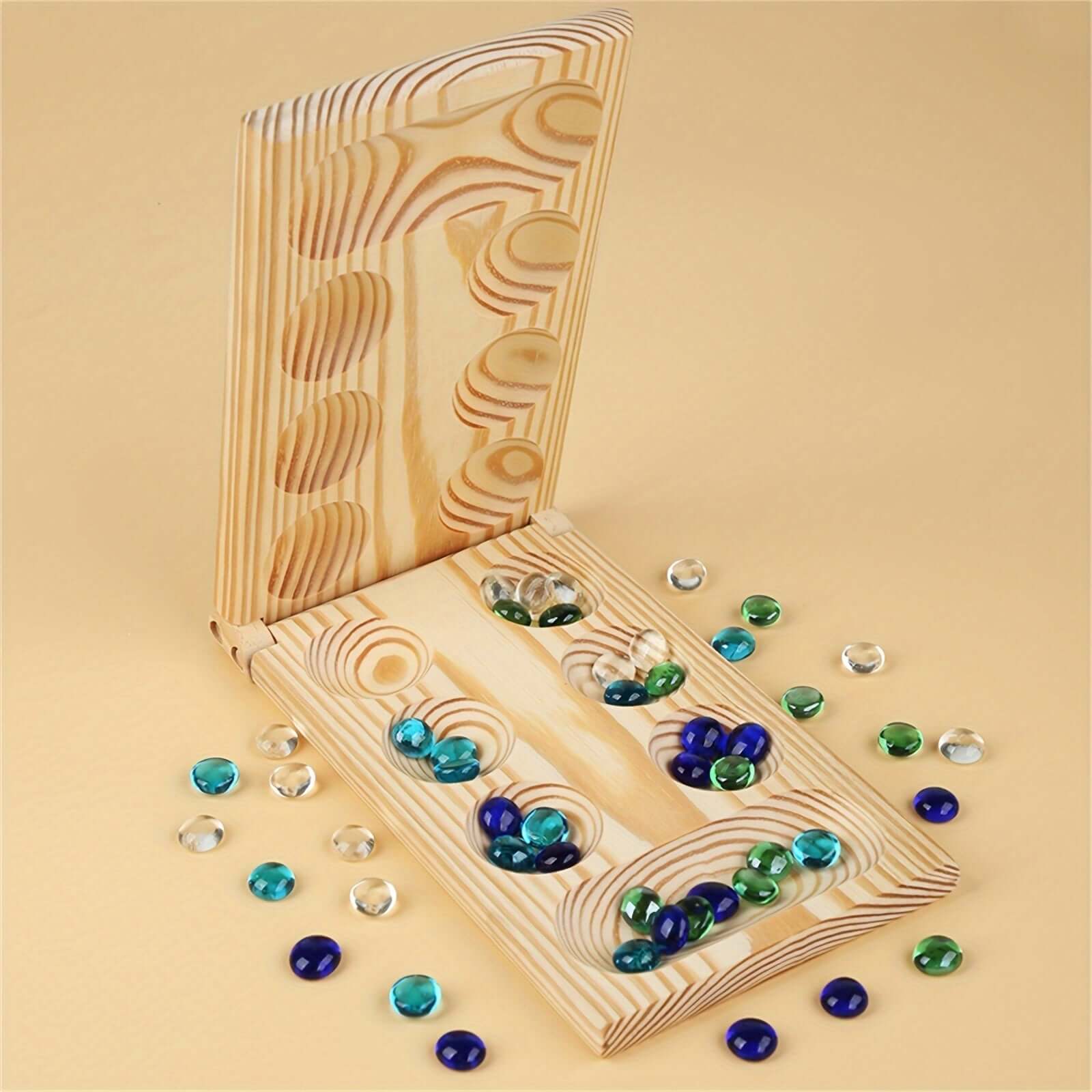 Klappbares Mancala-Spiel - Strategisches Brettspiel