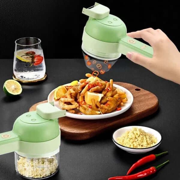 Elektrischer 4-in-1 Zerkleinerer &amp; Schneider