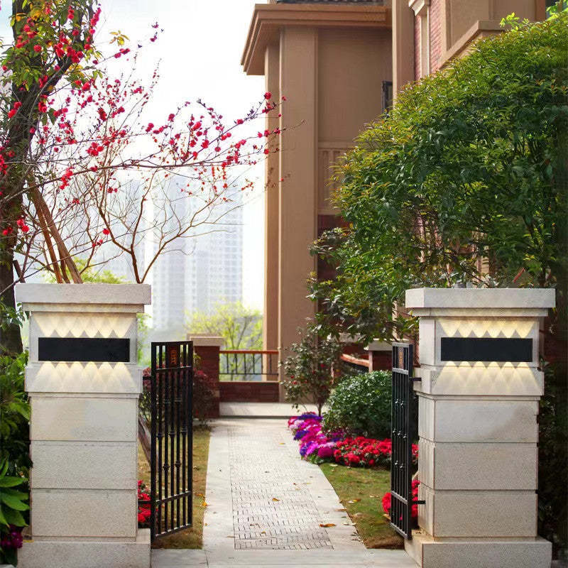 Moderne Wasserdichte LED-Außenwandleuchte aus Aluminium