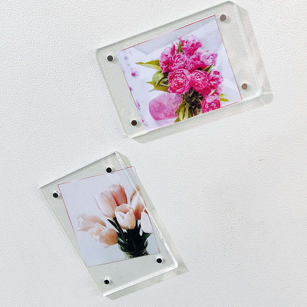 5er Set Moderne Acryl Bilderrahmen mit Magneten