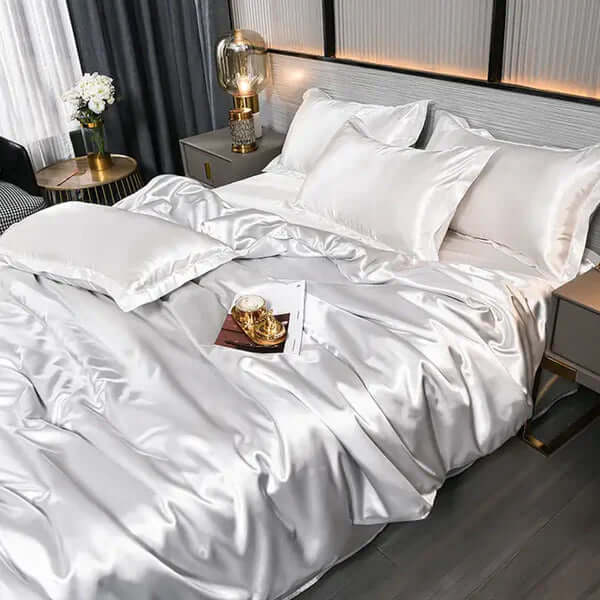 Satin Bettbezug Set - Luxuriös &amp; Weich