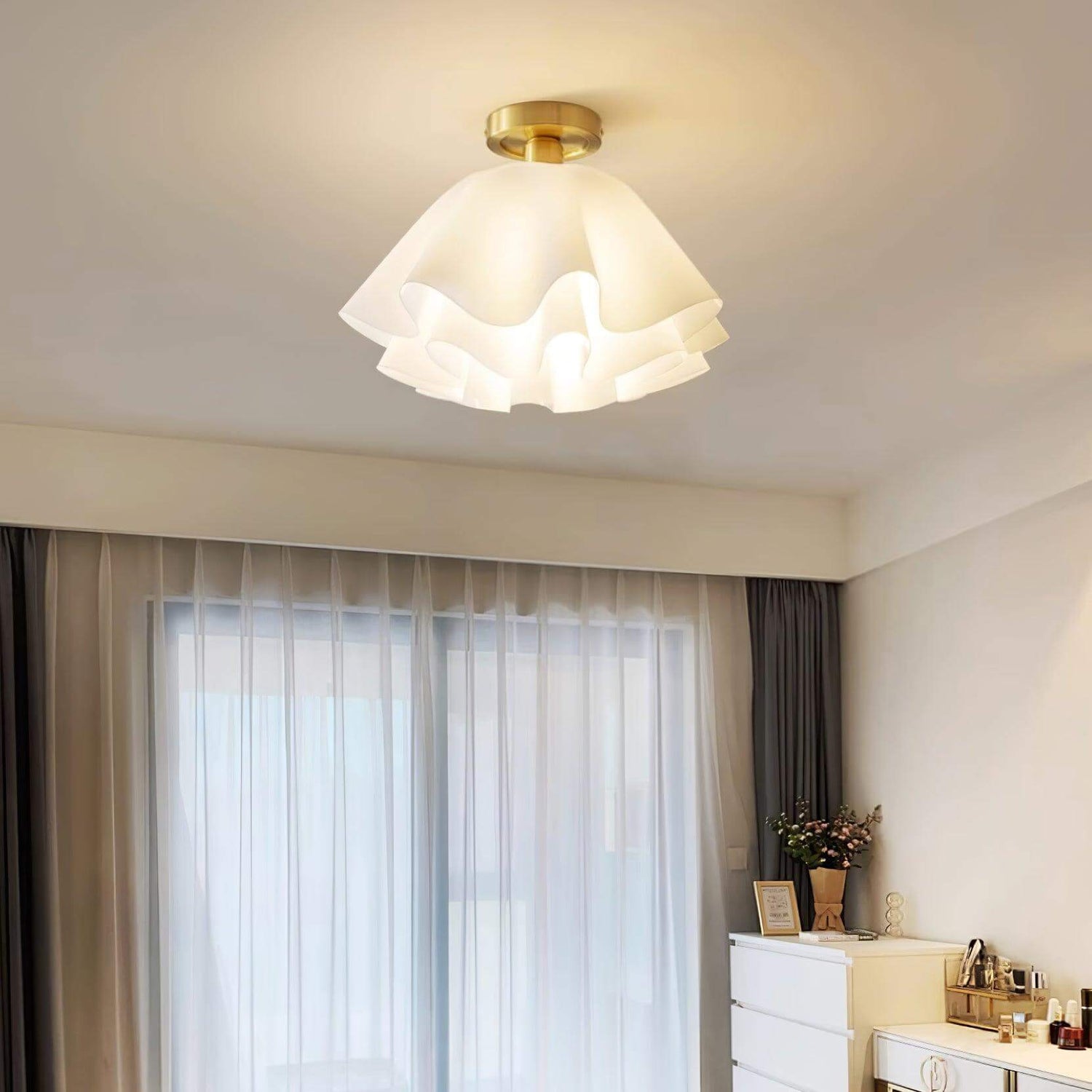 Moderne Kupfer Deckenleuchte