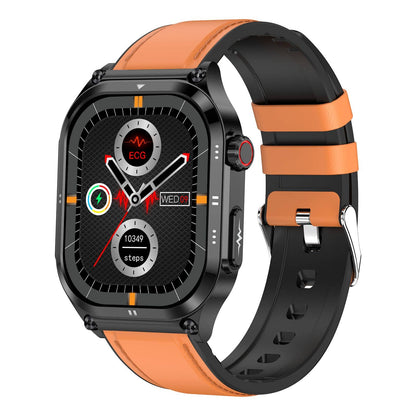 Zelara AMOLED Slim Blutzucker Outdoor ECG/EKG Bluetooth Anrufe Gesundheitsmessung Smart Watch